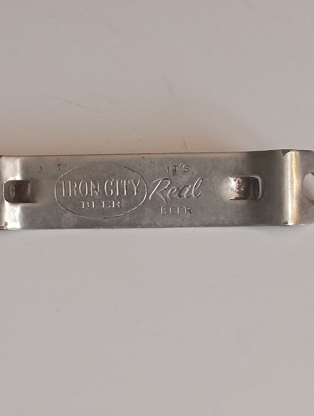 Vintage Iron City Real Beer Metal Bottle / Can Opener Pittsburgh PA.